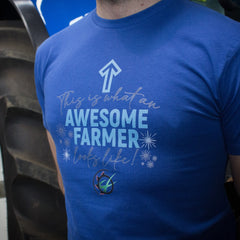 "Awesome Farmer" Unisex Novelty Adults T-Shirt - Choose Colour