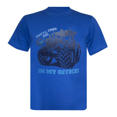 "You'll Find Me in My Office" Unisex Novelty Adults T-Shirt