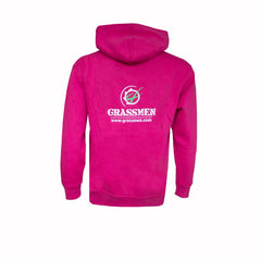 "GRASSMEN" Kids Pink Hoodie