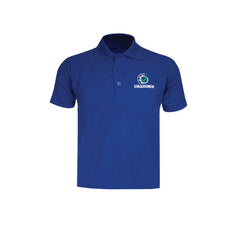 "GRASSMEN" Kids Royal Blue Polo Shirt