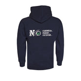 "NO FARMERS. NO FOOD. NO FUTURE." Kids Navy Hoodie