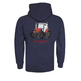 "Massey Ferguson 6290" Kids Navy Hoodie - DTF Print