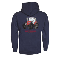 "Massey Ferguson 6290" Kids Navy Hoodie - DTF Print