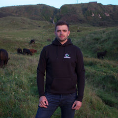 "GRASSMEN" Unisex Adults Black Hoodie