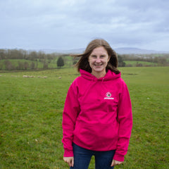 "Just trying to get my sheep together" Pink Hoodie Unisex Adults Hoodie