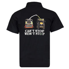 "Can't Stop, Won't Stop!" Unisex Adults Black Polo Shirt