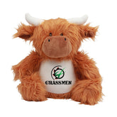 "GRASSMEN" Moover the Highland Cow Large Plush Teddy