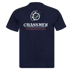 "GRASSMEN" Unisex Adults Navy T-Shirt