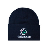 "GRASSMEN" Beanie Hat Navy