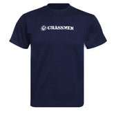 "GRASSMEN" Unisex Adults Navy T-Shirt