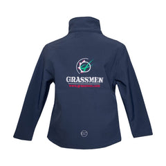 "GRASSMEN" Kids Navy Softshell Jacket