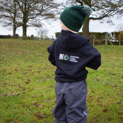 "NO FARMERS. NO FOOD. NO FUTURE." Kids Navy Hoodie