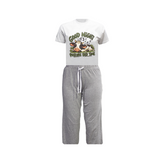 Good Night, It's Pasture Bedtime - Novelty Pyjama Set - Kids Grey/White
