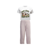 Good Night, It's Pasture Bedtime - Novelty Pyjama Set - Kids Pink/White