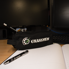 "GRASSMEN" Tubular Black Pencil Case