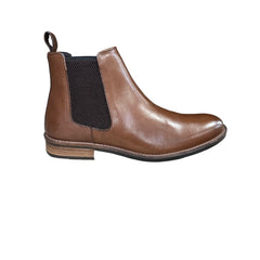 "Roamers" Men's Brown Leather Chelsea Dealer Boots