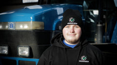 "GRASSMEN" Beanie Hat Black