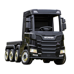 Official Scania 24V Black Ride-On Truck & Trailer