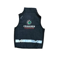 "GRASSMEN" Kids Rip Stop Black Bodywarmer