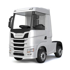 Official Scania 24V White Ride-On Truck & Trailer