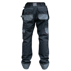 "GRASSMEN" Men's Black/Grey Work Trousers