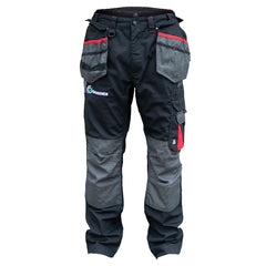 "GRASSMEN" Men's Black/Grey Work Trousers