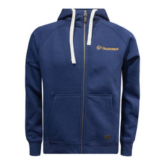 "GRASSMEN" Lux. Full Zip Indigo Unisex Adults Hoodie