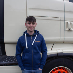 "GRASSMEN" Lux. Full Zip Indigo Unisex Adults Hoodie