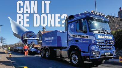 Moving a Wind Turbine Blade with a £2 MILLION Trailer! Mar-Train Heavy Haulage