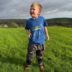 "My Farm My Rules" Novelty Kids Royal Blue T-Shirt