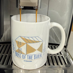 "Boss of the Barn" White White Ceramic Mug