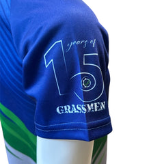 Kids 2025 Blue, Green & Grey Rugby Top - Agri is our Culture