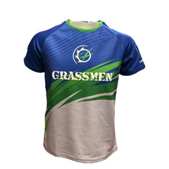 Adults 2025 Blue, Green & Grey Rugby Top - Agri is our Culture