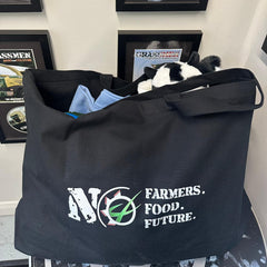 GRASSMEN No Farmers No Food No Future Large Tote Bag