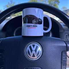 "Craig's Bora" White Ceramic Mug