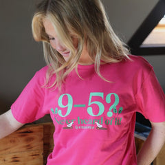 "9-5? Never heard of it!" Standard Unisex Adults Pink  T-Shirt