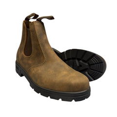 Mongrel Dealer Boots, Cloudy Brown, Elastic Side, Round Toe, Non-Safety K91075
