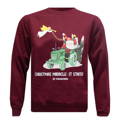 Christmas Miracle, It Started! Adults Christmas Sweatshirt