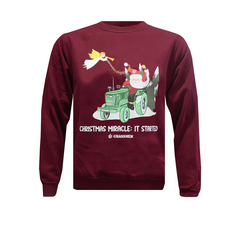 Christmas Miracle, It Started! Kids Christmas Sweatshirt