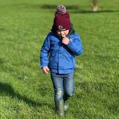 GRASSMEN Kids Drover Jacket - Blue