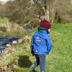 GRASSMEN Kids Drover Jacket - Blue