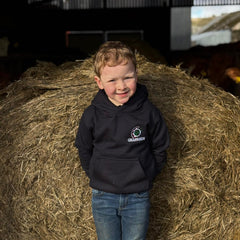"NO FARMERS. NO FOOD. NO FUTURE." Kids Navy Hoodie