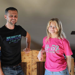 "9-5? Never heard of it!" Standard Unisex Adults Pink  T-Shirt