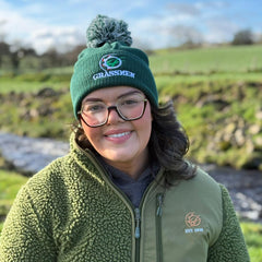 "GRASSMEN" Bobble Hat Bottle Green