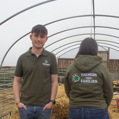 "Farmers Feed Families" Adults Khaki Green Polo Shirt