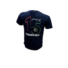 "15 Year's of GRASSMEN" Kids Unisex Navy Anniversary T-Shirt