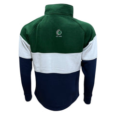 GRASSMEN Green, White & Navy- Adults Unisex Cotton Quarter Zip