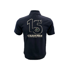 "15 Year's of GRASSMEN" Kids Navy Anniversary Polo Shirt "Signature Collection"