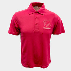 "15 Year's of GRASSMEN" Adults Pink Polo Shirt "Signature Collection"
