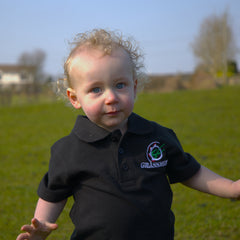 "Ford TW35" Kids Black Polo Shirt